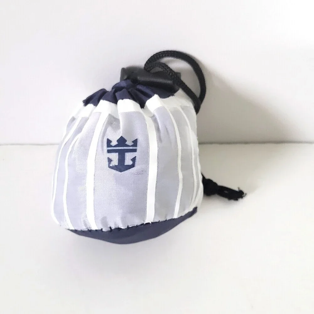 Royal Caribbean International Reusable Tote Bag New Bag In A Bag Navy Blue White
